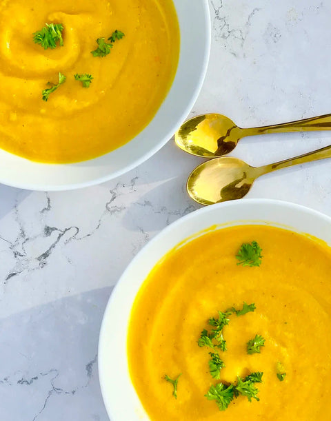 Roasted Garlic + Butternut Squash Soup Recipe