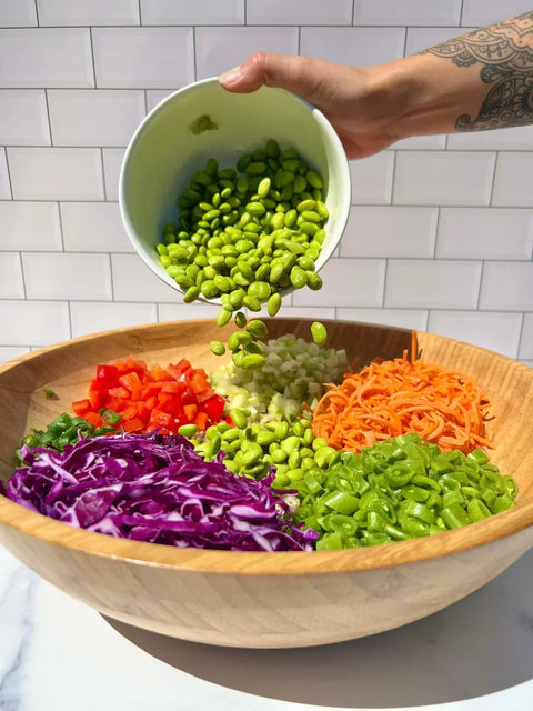 Plant Power Salad with Miso Dressing