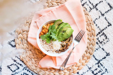 Mushroom Barley Buddha Bowl