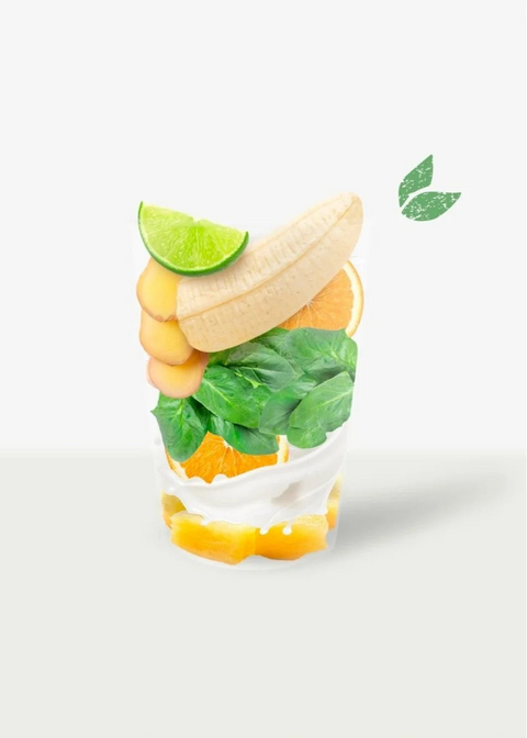 Glowing Ginger Colada Smoothie Cup